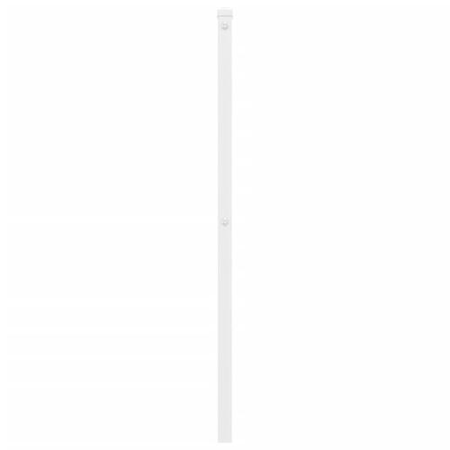 Sengegavl 100 cm metal hvid