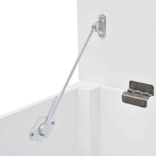 Opbevaringsmøbel barokstil MDF hvid