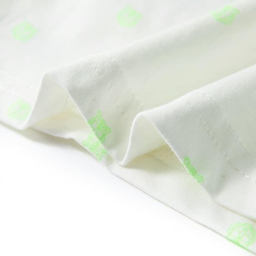 T-shirt til børn str. 116 ecrufarvet