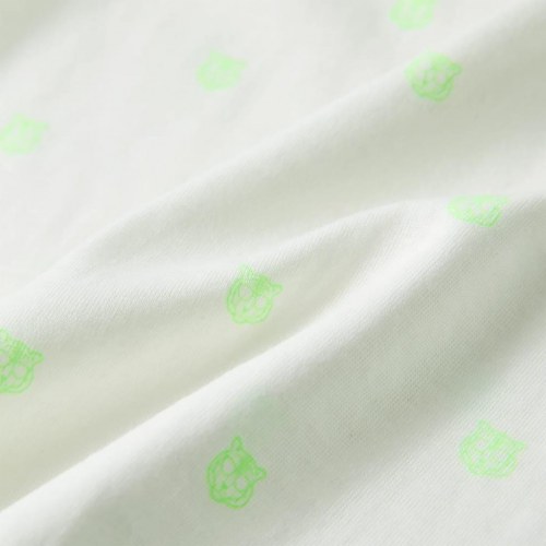 T-shirt til børn str. 116 ecrufarvet