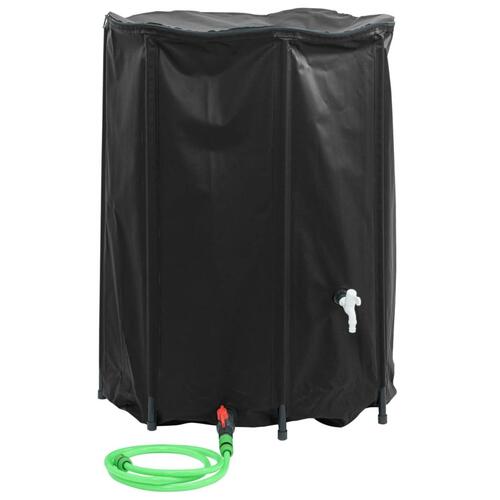 Vandtank med hane sammenfoldelig 1350 l PVC