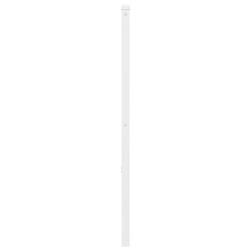Sengegavl 160 cm metal hvid