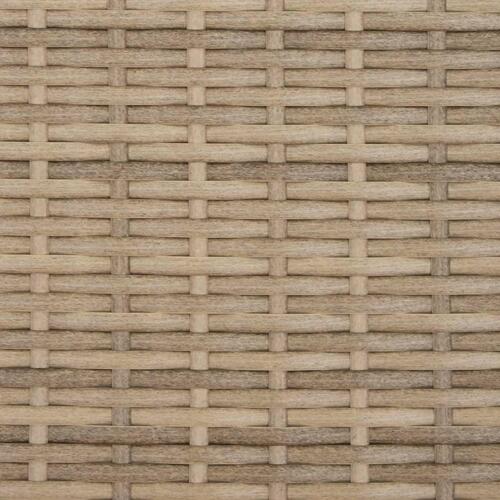 Loungesofa med baldakin og hynder polyrattan beige