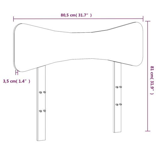 Sengegavl 75 cm massivt fyrretræ