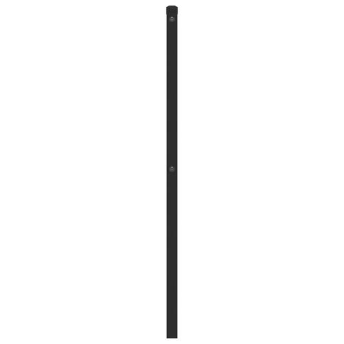 Sengegavl 75 cm metal sort