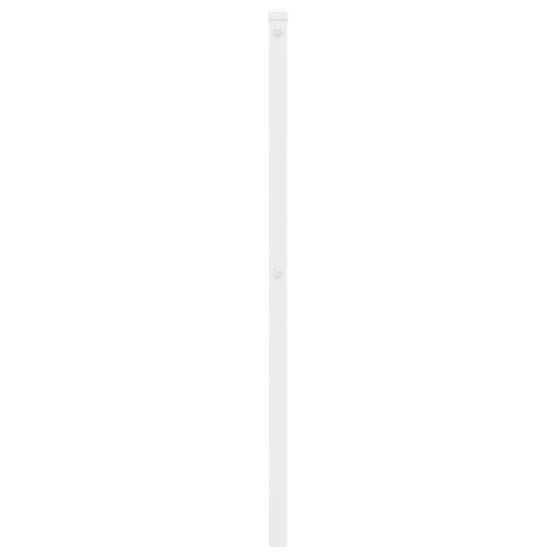 Sengegavl 75 cm metal hvid
