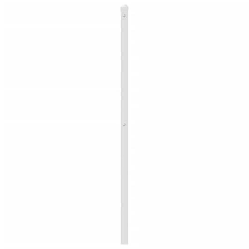 Sengegavl 100 cm metal hvid