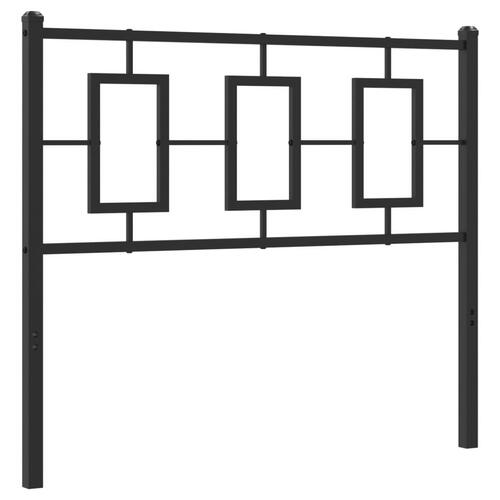 Sengegavl 100 cm metal sort