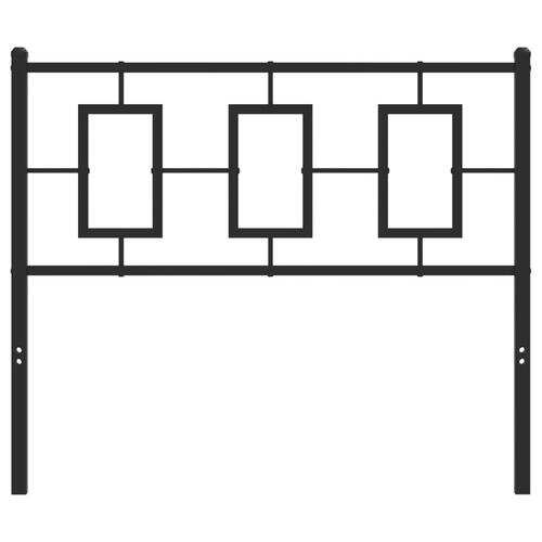 Sengegavl 100 cm metal sort