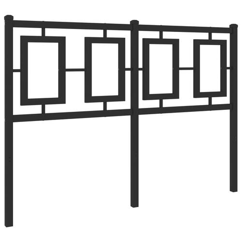 Sengegavl 120 cm metal sort