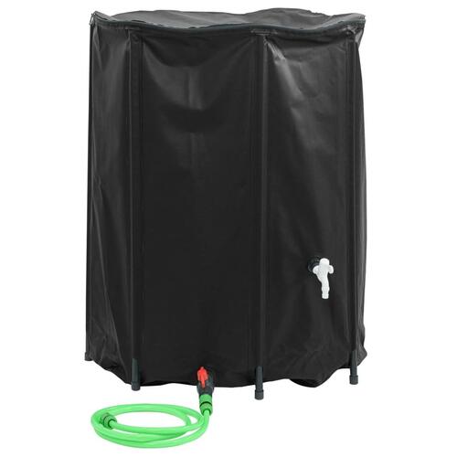 Vandtank med hane sammenfoldelig 750 l PVC