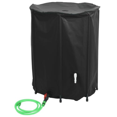 Vandtank med hane sammenfoldelig 750 l PVC