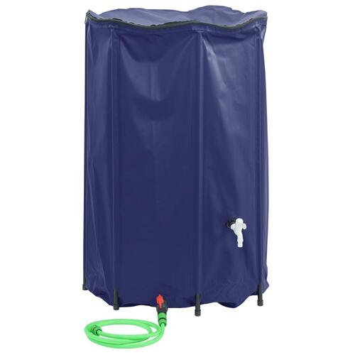 Vandtank med hane sammenfoldelig 1000 l PVC