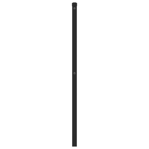 Sengegavl 90 cm metal sort