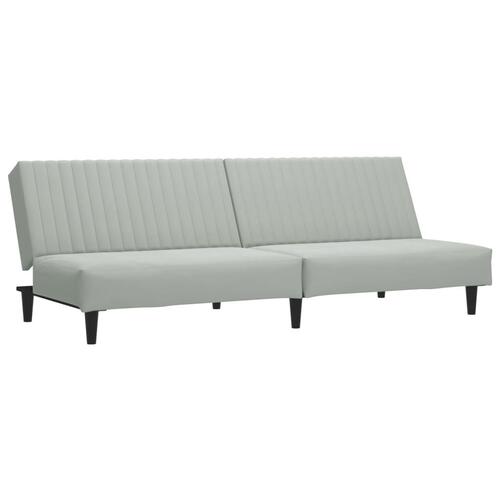 2 personers sofa velour lysegrå