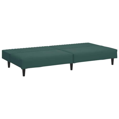 2 personers sofa velour mørkegrøn