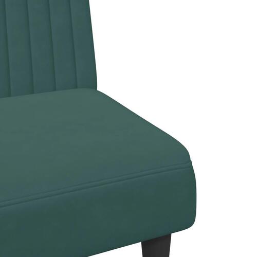 2 personers sofa velour mørkegrøn