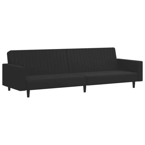 2 personers sofa velour sort