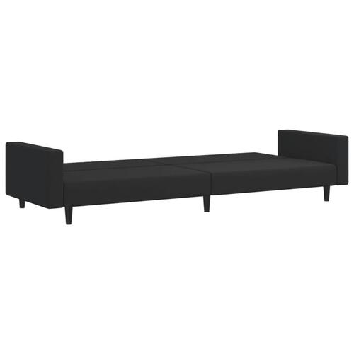 2 personers sofa velour sort