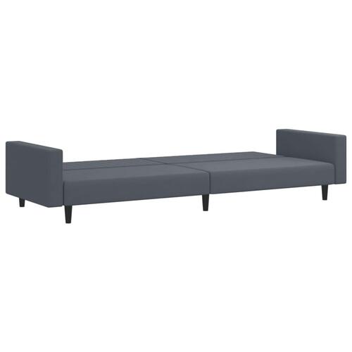 2 personers sofa velour mørkegrå