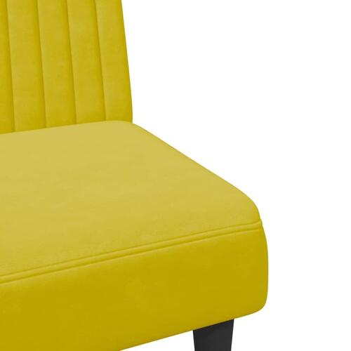2 personers sofa velour gul