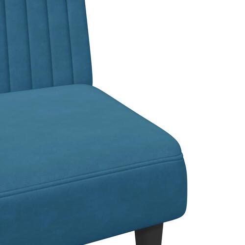 2 personers sofa velour blå