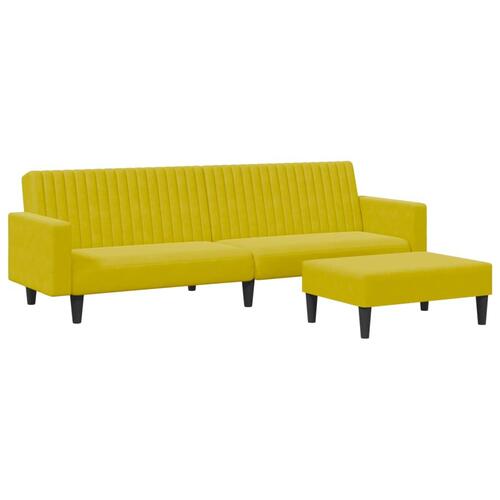 2 personers sofa velour gul