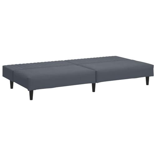 2 personers sofa velour mørkegrå