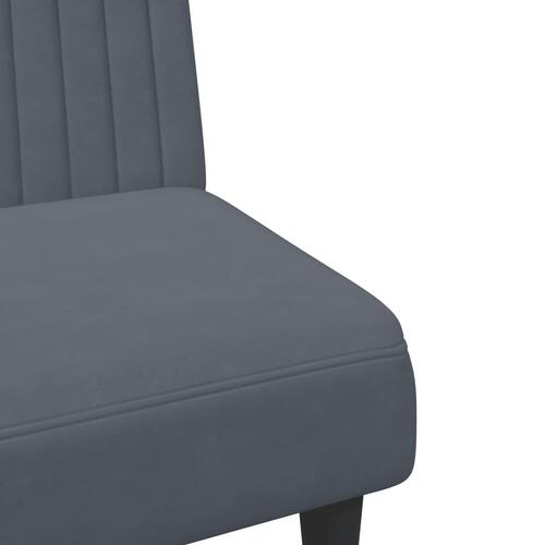 2 personers sofa velour mørkegrå