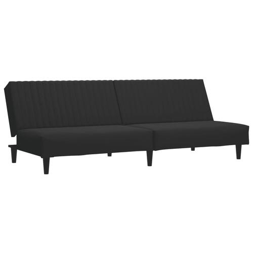 2 personers sofa velour sort