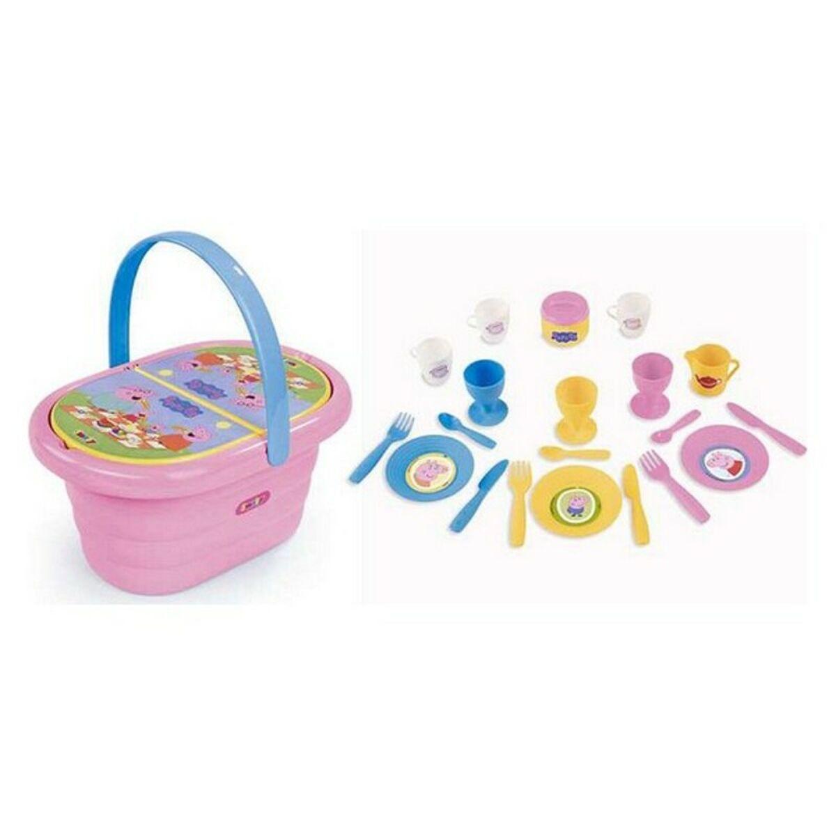 Legetøjskøkken picnic sæt Smoby Peppa Pig - 20 dele, pink