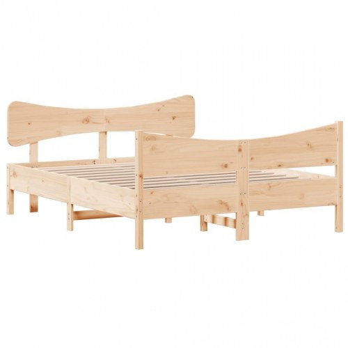 Sengeramme uden madras 160x200 cm massivt fyrretræ