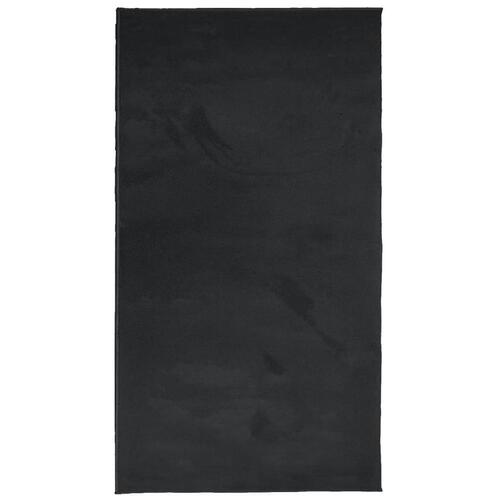 Gulvtæppe OVIEDO 80x150 cm kort luv sort