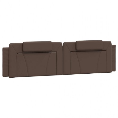 Sengeramme uden madras Viana 200x200 cm kunstlæder brun