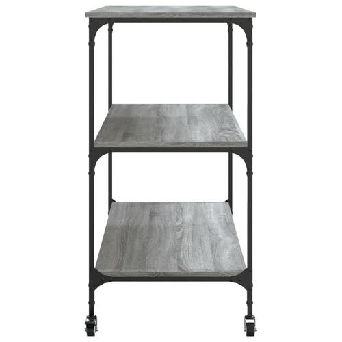 Køkkenvogn 102x50x95 cm konstrueret træ grå sonoma-eg