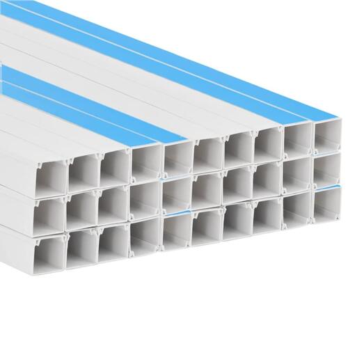 Selvklæbende kabelkanal 40x25 mm 30 mm PVC