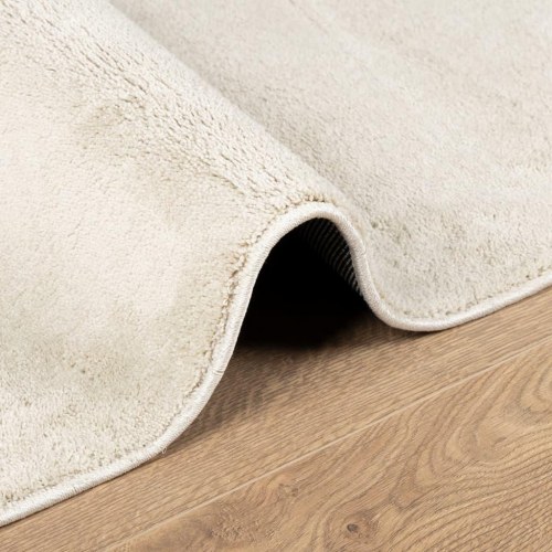 Gulvtæppe OVIEDO 240x240 cm kort luv beige