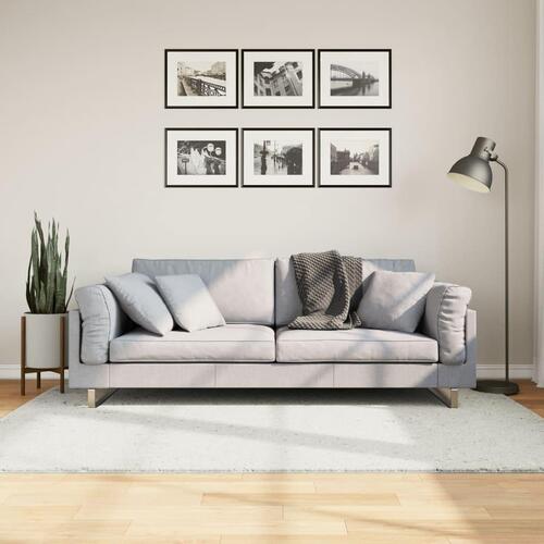 Gulvtæppe OVIEDO 140x200 cm kort luv cremefarvet