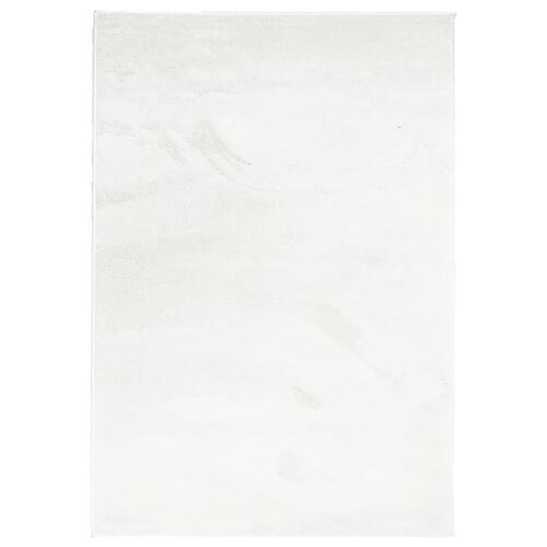 Gulvtæppe OVIEDO 140x200 cm kort luv cremefarvet