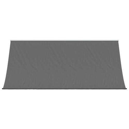 Markise 300x150 cm sammenrullelig stof og stål antracitgrå