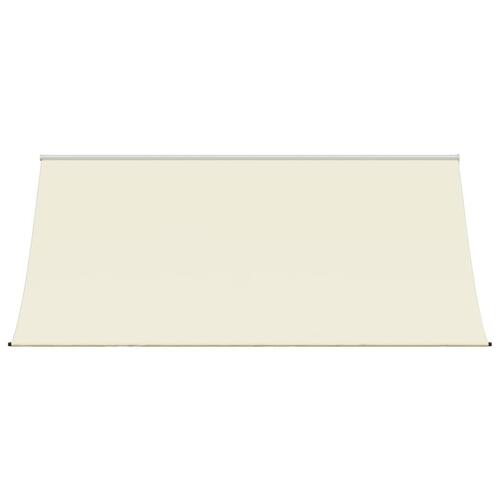 Markise 300x150 cm sammenrullelig stof og stål cremefarvet