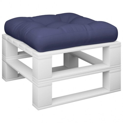 Pallehynde 50 × 50 × 12 cm - stof, marineblå
