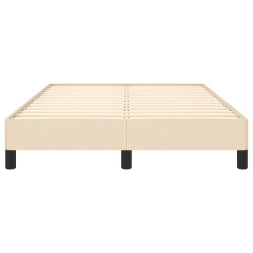 Sengeramme 120x190 cm stof cremefarvet