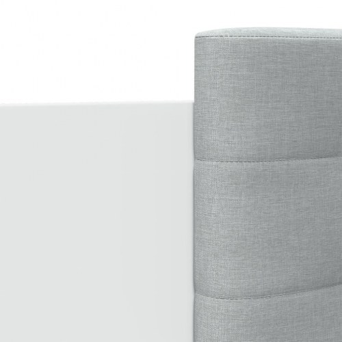 Sengeramme med sengegavl 120x200 cm konstrueret træ hvid