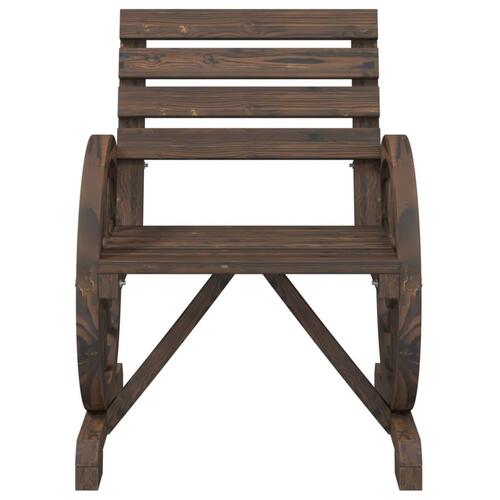 Havestole 2 stk. 58x58x78,5 cm massivt grantræ