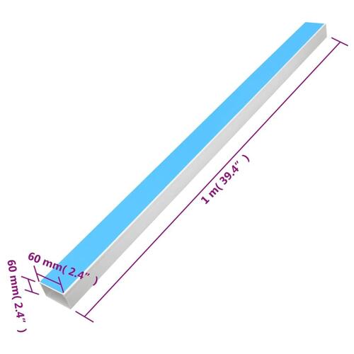 Selvklæbende kabelkanal 60x60 mm 10 mm PVC