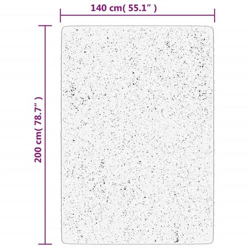 Gulvtæppe OVIEDO 140x200 cm kort luv beige