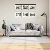 Gulvtæppe OVIEDO 140x200 cm kort luv grå