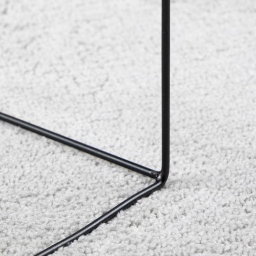 Gulvtæppe OVIEDO 240x240 cm kort luv grå