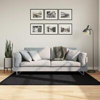 Gulvtæppe OVIEDO 120x170 cm kort luv sort
